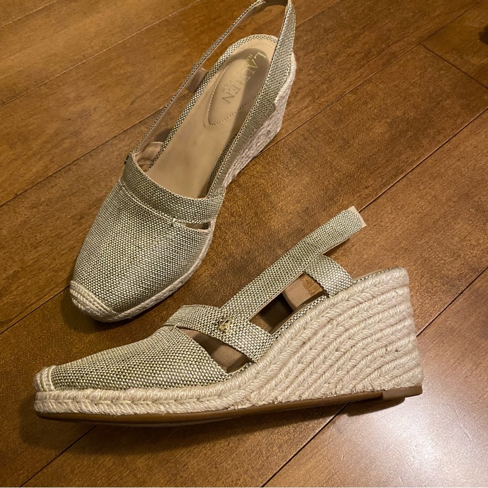 Ralph Lauren Slingback Espadrille Wedge